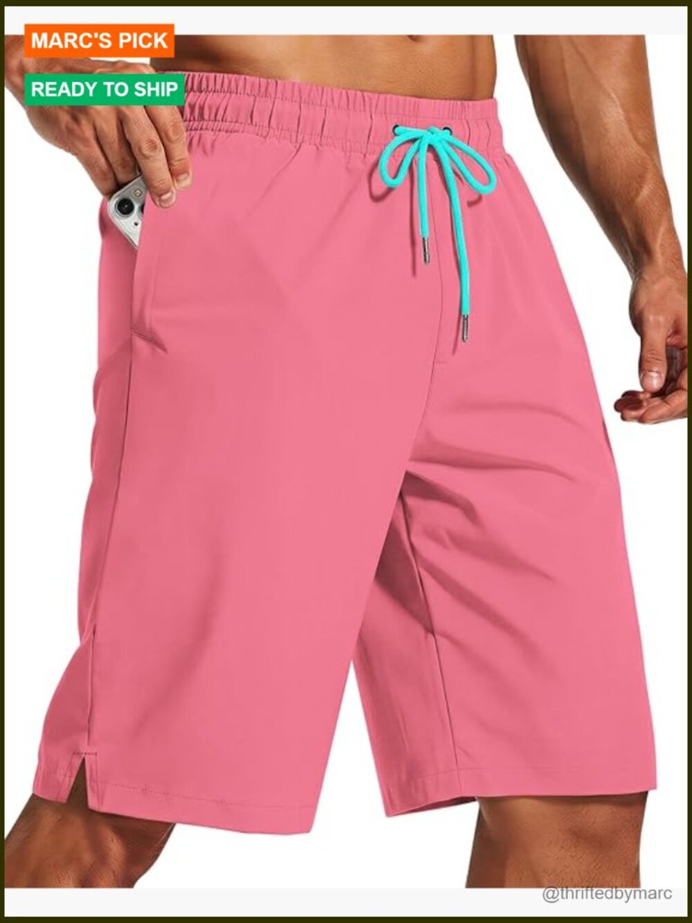 Men's 11 Inch Swim Trunks Quick Dry Mesh Lining Recycled Material